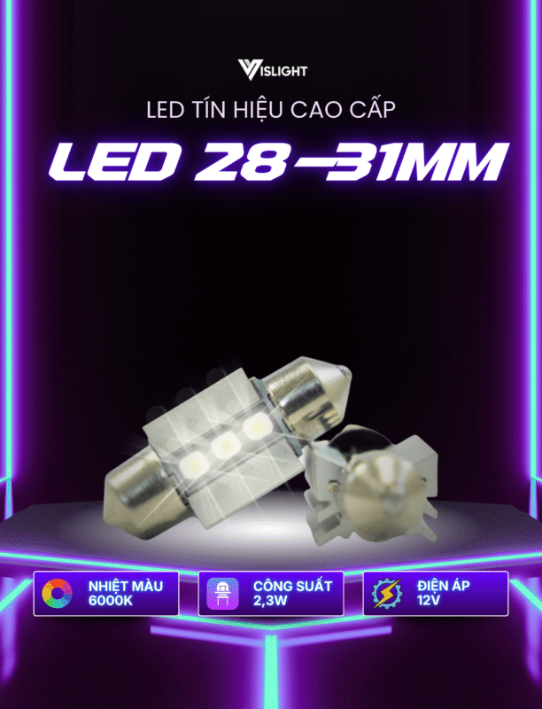  Led mini 28mm, 31mm