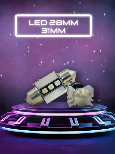  Led mini 28mm, 31mm