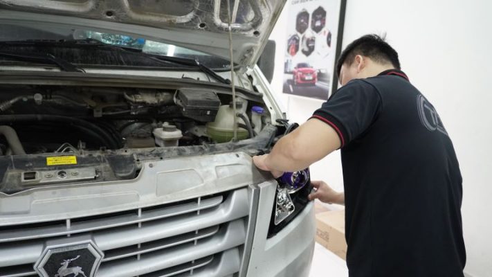 Vislight Ls800 Độ đèn Ford Transit | Độ bi led pha Vislight LS800Pro siêu sáng